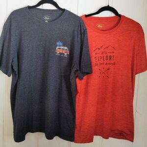 BUNDLE OF 2!! G.H. Bass & Co. Outdoor Short Sleeve Tees. Size L